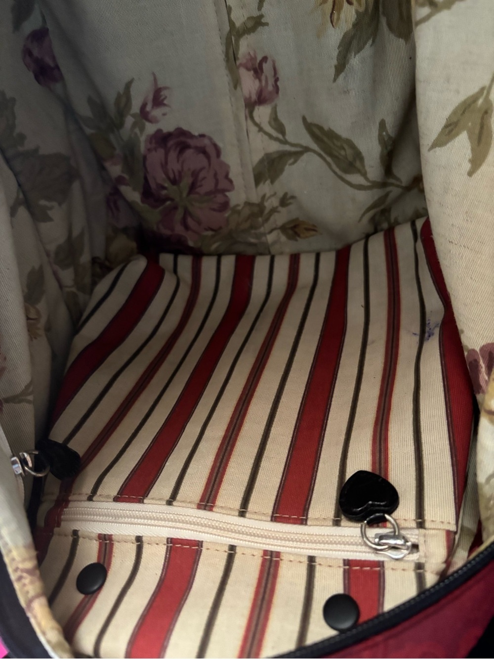 Brighton Burgundy Travel Duffel Bag with Black Accents - Picture 2 of 7